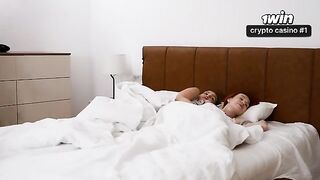 A man fucked his stepmom and stepsister in a risky threesome