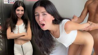 In the shower, passionate sex with a neighbor, completely naked