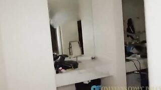 The two Asian girls shared a big cock in an intense threesome