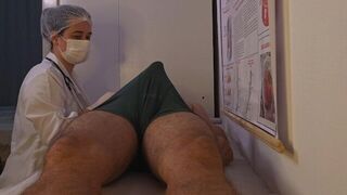 The doctor checked the girl’s pulse and became aroused