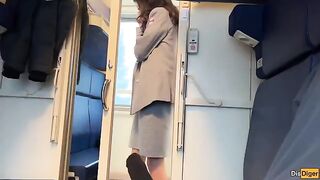 I chose a good partner for sex on the train