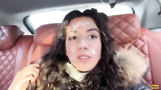 A fireworks display of cum on the face in HD