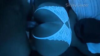 Ebony girl gets fucked in doggy style by a huge BBC
