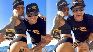 The Owiaqs are celebrating 25k subscribers on Pornhub with a special video