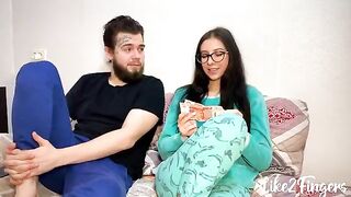 Cute stepsister fucked in her ass hole with a wide gap