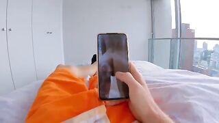 Double penetrated step sister gives you a blowjob and more