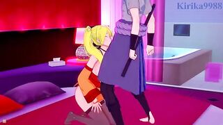 Naruko Uzumaki brings Sasuke Uchiha to a love hotel for intimate fun