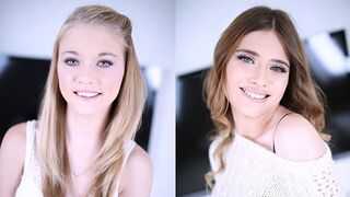 Hannah Hays and Ariel McGwire in steamy POV blowjob action